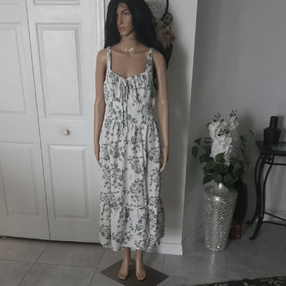 Blush Midi Dress NWOT L